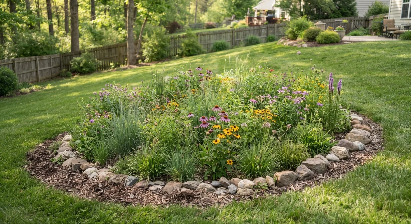 Building a Rain Garden to Manage Yard Drainage Naturally