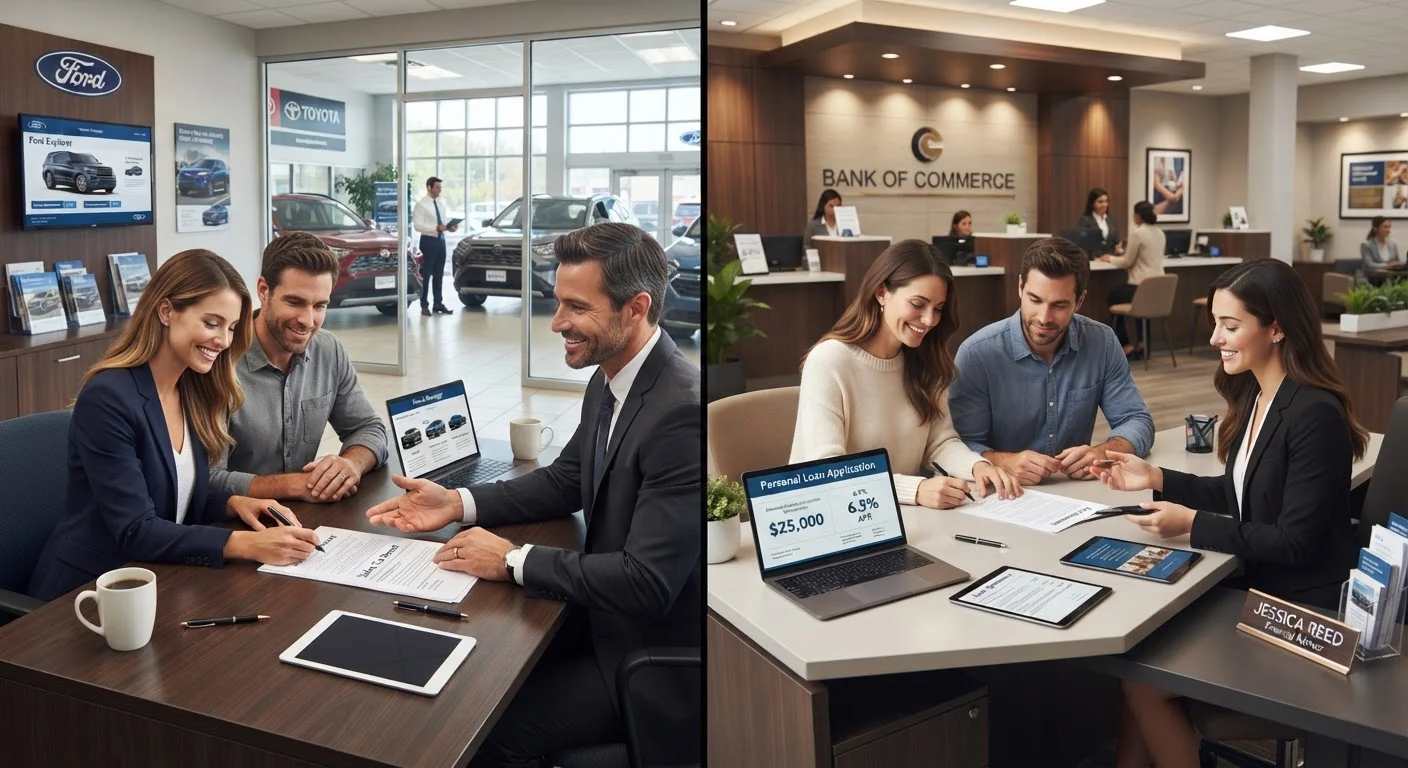 Financing a Car Through a Dealership vs. Your Own Bank