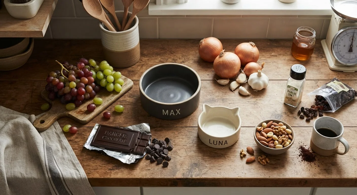 Foods Commonly Found in Kitchens That Are Toxic to Pets
