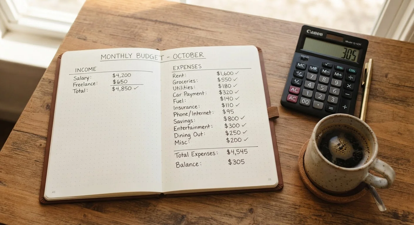 Monthly Budget Setup Checklist