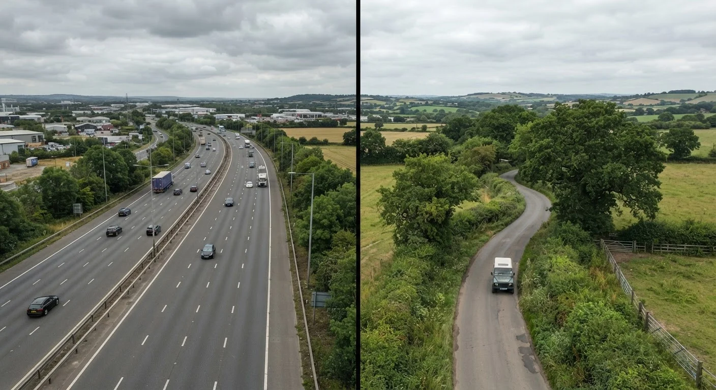 Motorway Driving vs. Rural Roads: Where the Real Risk Lies